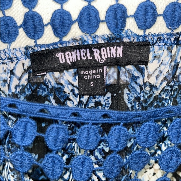 Daniel Rainn Sheer Top Boho Sz Small - Picture 3 of 6